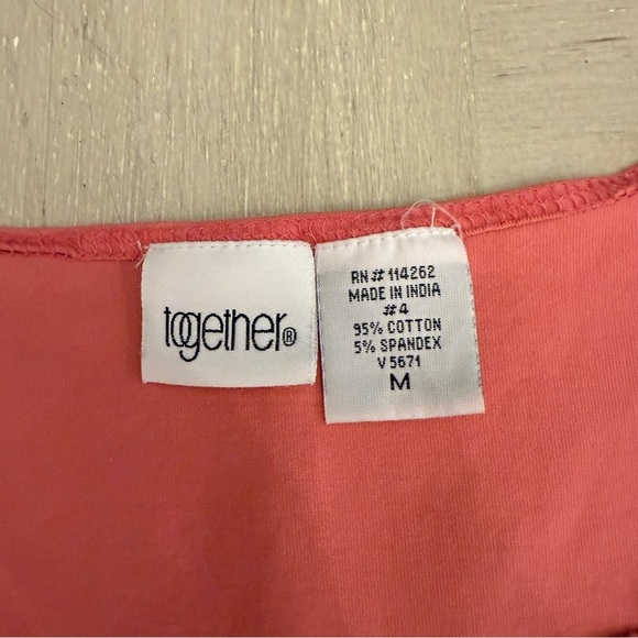 Together Pinj Coral Embellished Vintage Y2K Tank Top - Picture 3 of 4